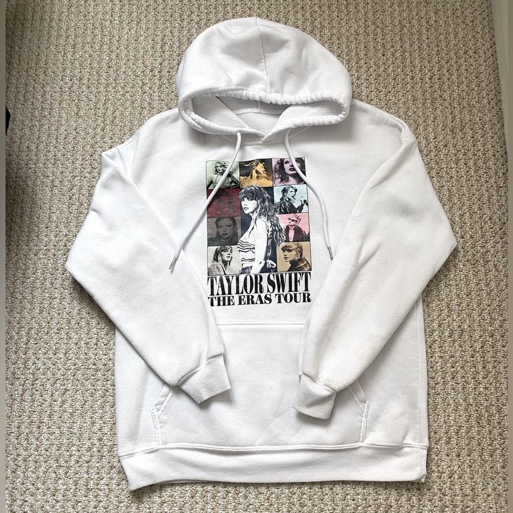 THE ERAS TOUR | Taylor Swift White Hoodie Small - Picture 4 of 11